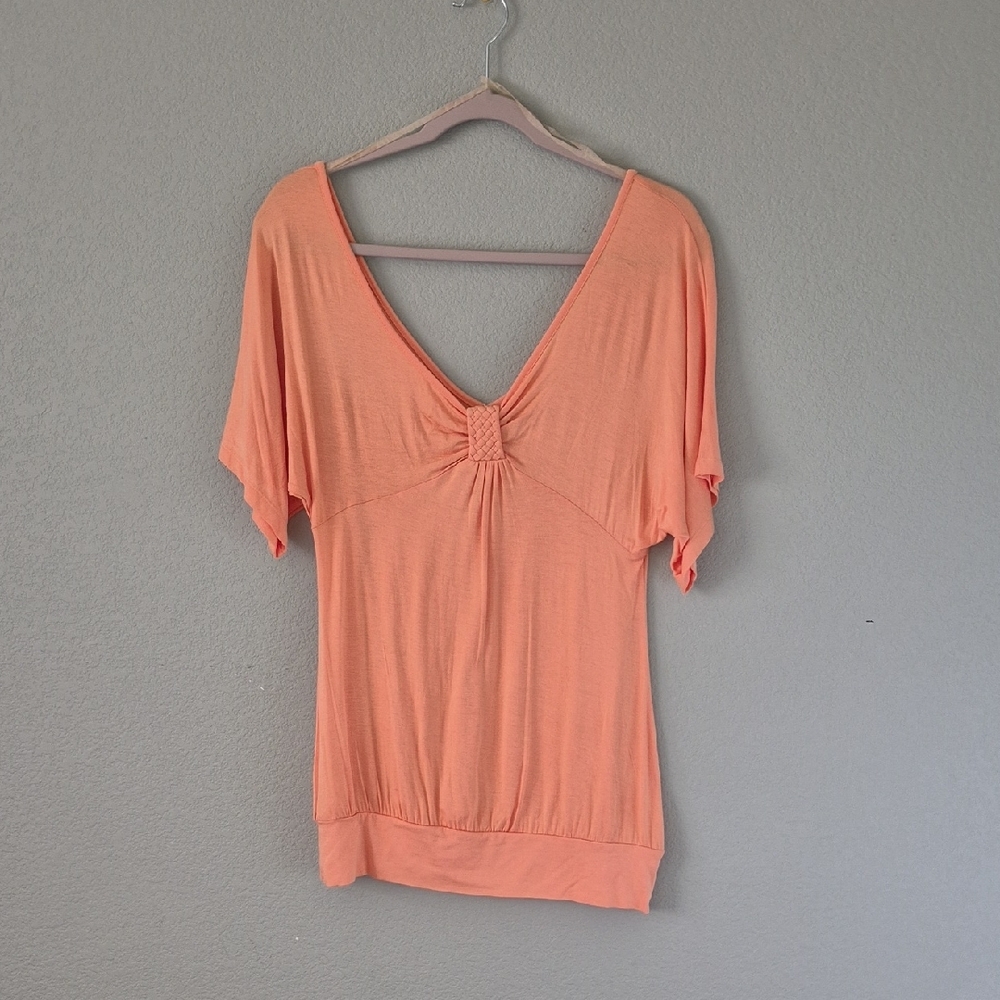 Vibrant Dolman Sleeve Blouse with Tie Front